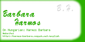 barbara harmos business card